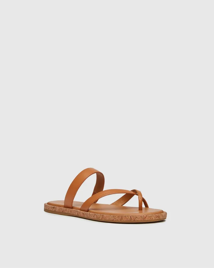 Sandals PAIGE Women Dianne Sandal 8211 Cognac Leather Sandals PAIGE Women Dianne Sandal 8211 Cognac Leather