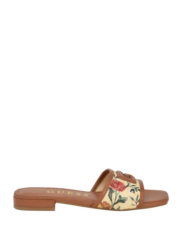 Sandals Tampa II Floral Slides Light Natural 8211 GUESS Women Sandals Tampa II Floral Slides Light Natural 8211 GUESS Women