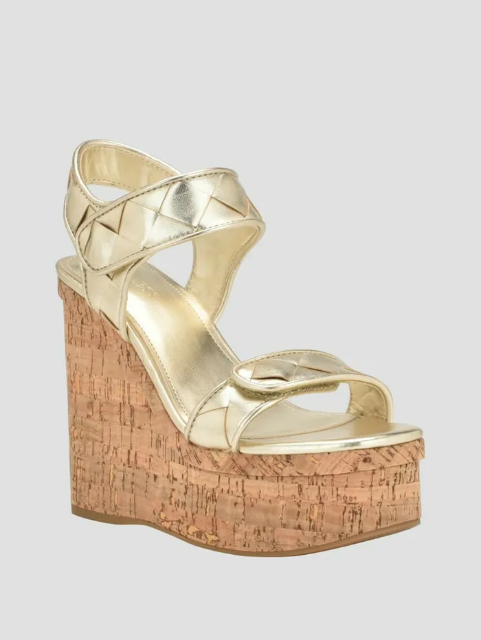 Sandals Women Cataline Wedge Sandals Gold GUESS