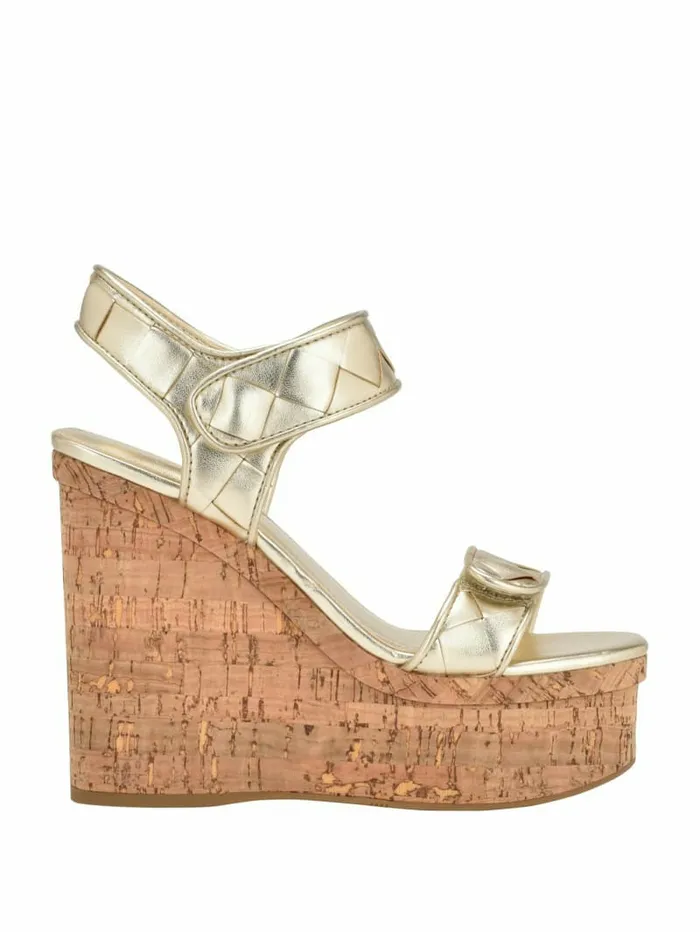 Sandals Women Cataline Wedge Sandals Gold GUESS Sandals Women Cataline Wedge Sandals Gold GUESS