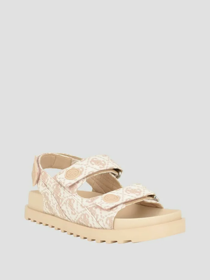 Sandals Women GUESS Fadey Signature Sandals Light Pink 680
