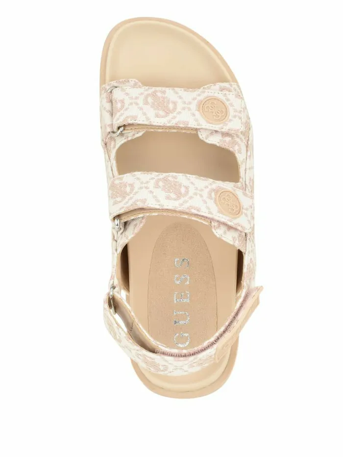 Sandals Women GUESS Fadey Signature Sandals Light Pink 680 Sandals Women GUESS Fadey Signature Sandals Light Pink 680