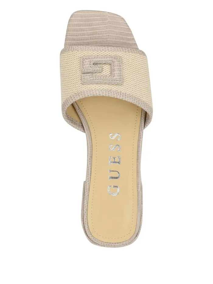 Sandals Women GUESS Tampa Signature G Sandals Taupe Sandals Women GUESS Tampa Signature G Sandals Taupe