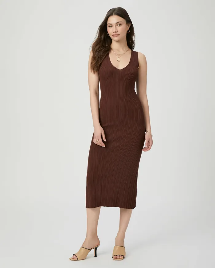 Sapphia Dress 8211 Rum Raisin Dresses PAIGE Women