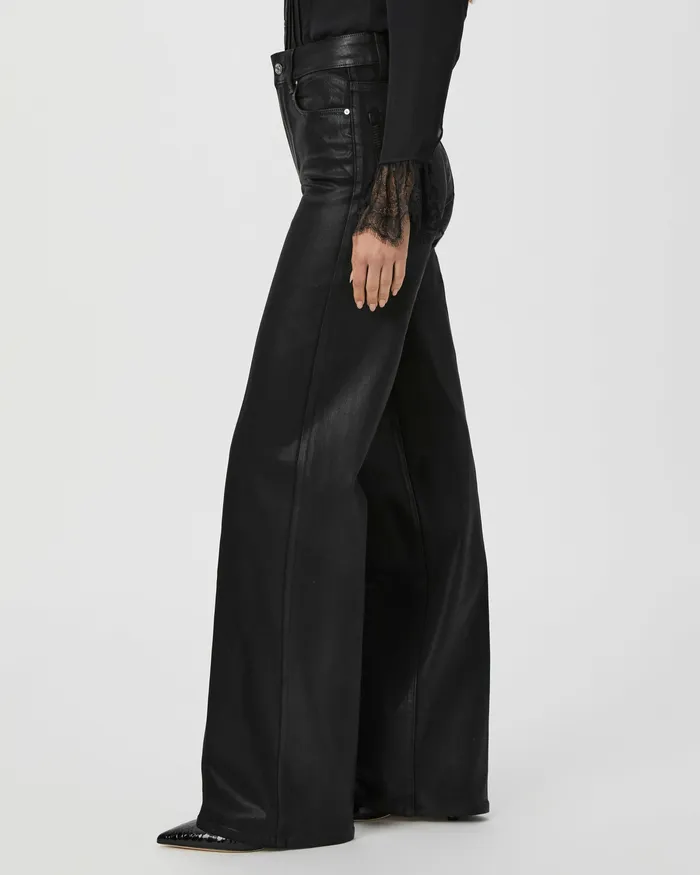 Sasha Wide Leg Jean 8211 Black Fog Luxe Coating Wide Leg PAIGE Women Sasha Wide Leg Jean 8211 Black Fog Luxe Coating Wide Leg PAIGE Women
