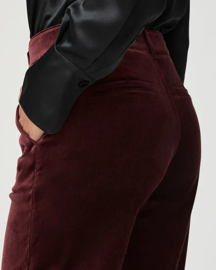 Sasha Wide Leg Pant 8211 Dark Oxblood Velvet Women Pants PAIGE Sasha Wide Leg Pant 8211 Dark Oxblood Velvet Women Pants PAIGE
