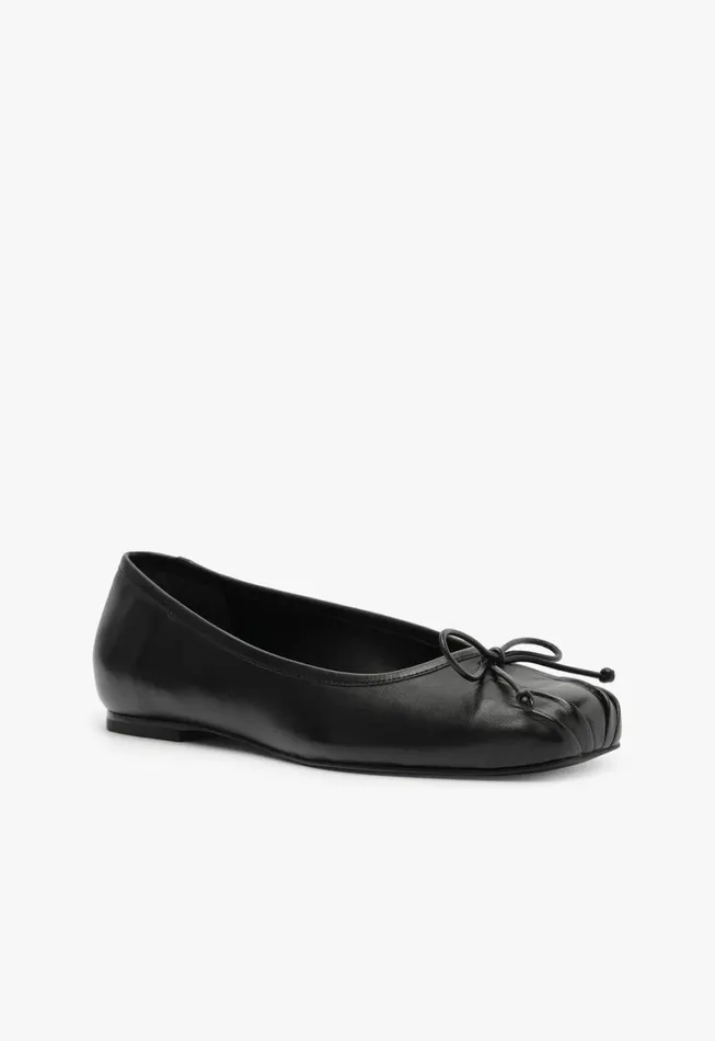 Schutz Shoes Ballerinas Arissa Draped Ballet Flat Black 8211 Women