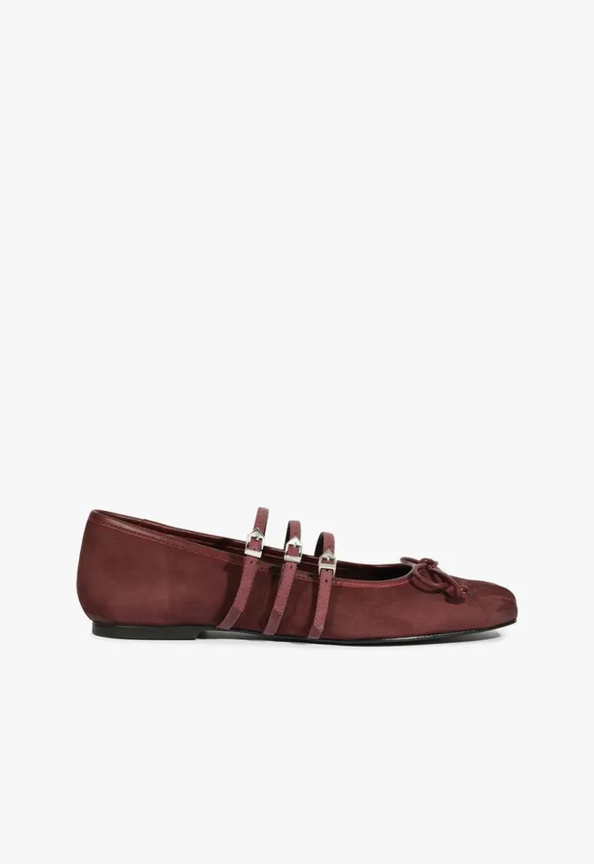 Schutz Shoes Ballerinas Arissa Strap Flat Cherry Wine 8211 Women
