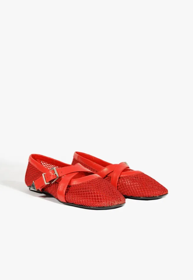 Schutz Shoes Ballerinas Nadine Ballet Flat Red 8211 Women