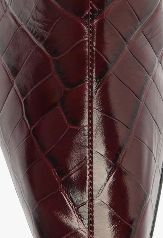 Schutz Shoes Booties Dellia Bootie Cherry Wine 8211 Women