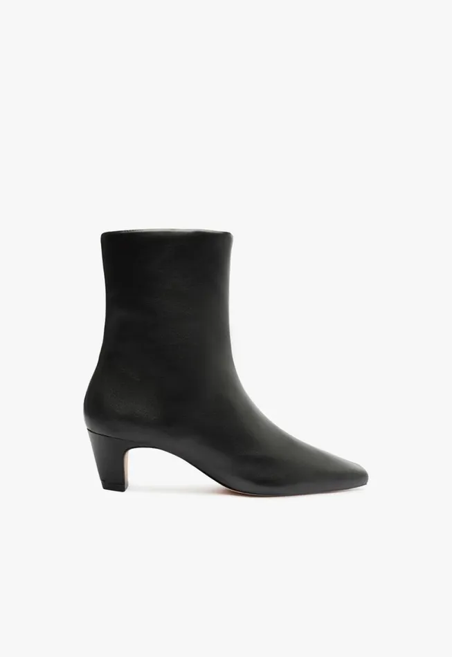 Schutz Shoes Booties Dellia Nappa Leather Bootie Black 8211 Women
