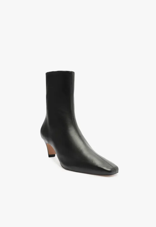 Schutz Shoes Booties Dellia Nappa Leather Bootie Black 8211 Women