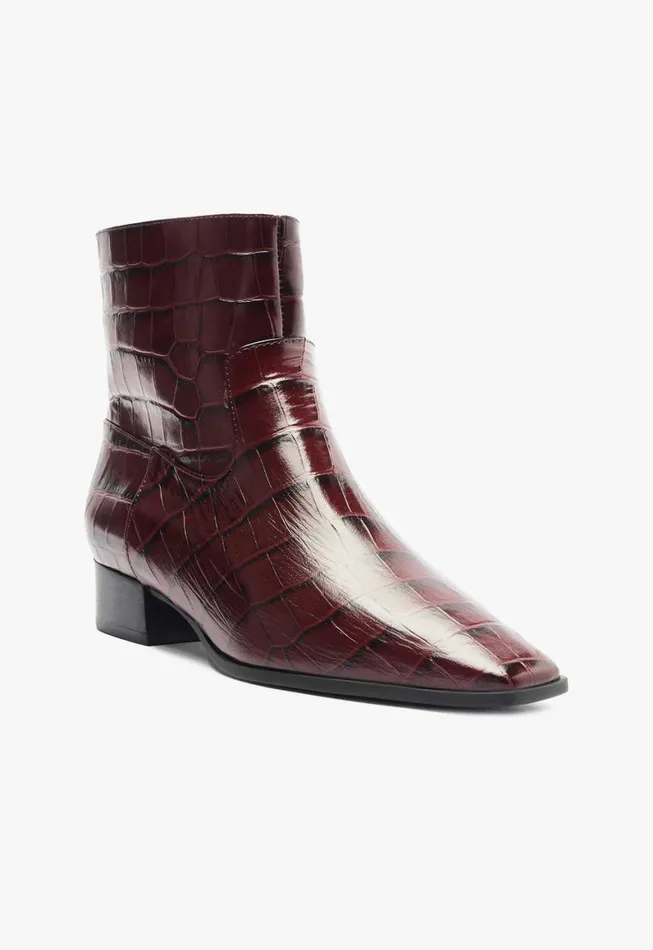 Schutz Shoes Booties Helena Bootie Cherry Wine 8211 Women