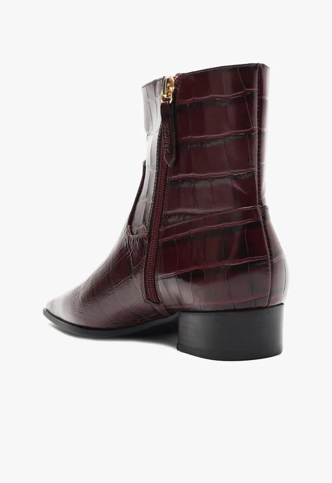 Schutz Shoes Booties Helena Bootie Cherry Wine 8211 Women