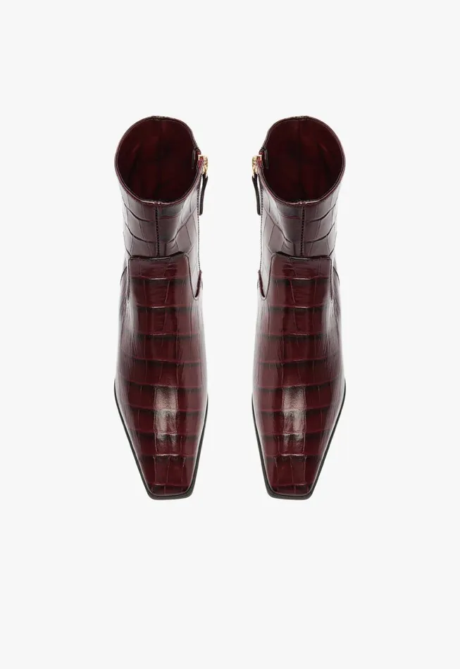 Schutz Shoes Booties Helena Bootie Cherry Wine 8211 Women