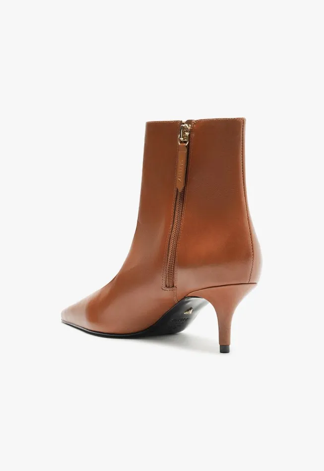 Schutz Shoes Booties Mikki Mid Bootie Brown 8211 Women