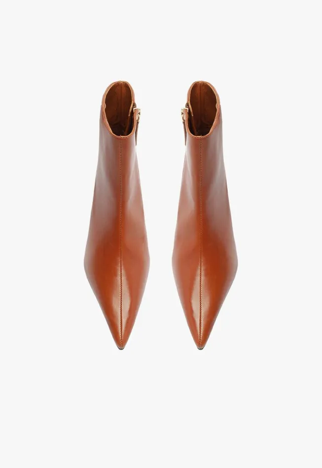 Schutz Shoes Booties Mikki Mid Bootie Brown 8211 Women