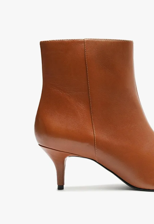Schutz Shoes Booties Mikki Mid Bootie Brown 8211 Women