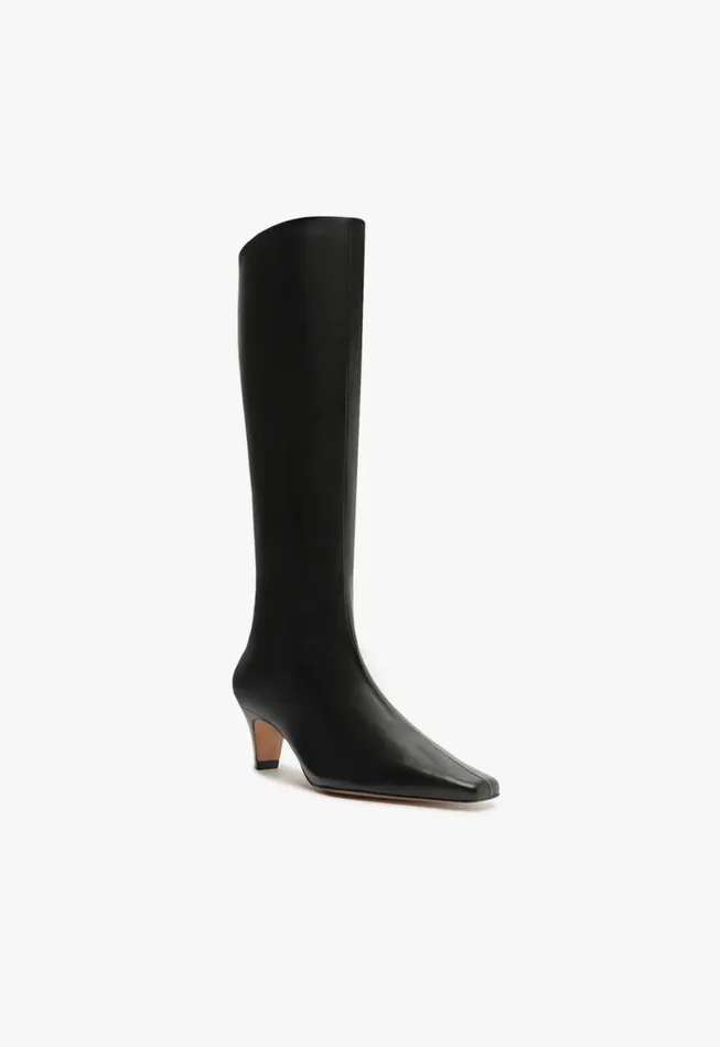 Schutz Shoes Boots Dellia Up Leather Boot Black 8211 Women