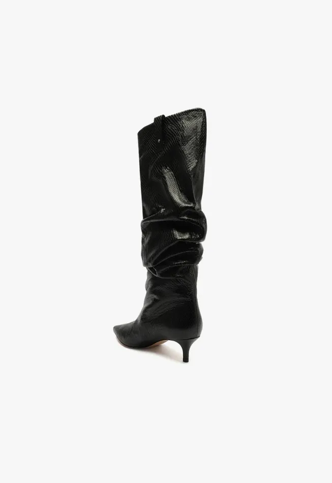 Schutz Shoes Boots Maryana Lo Slouch Boot Black 8211 Women