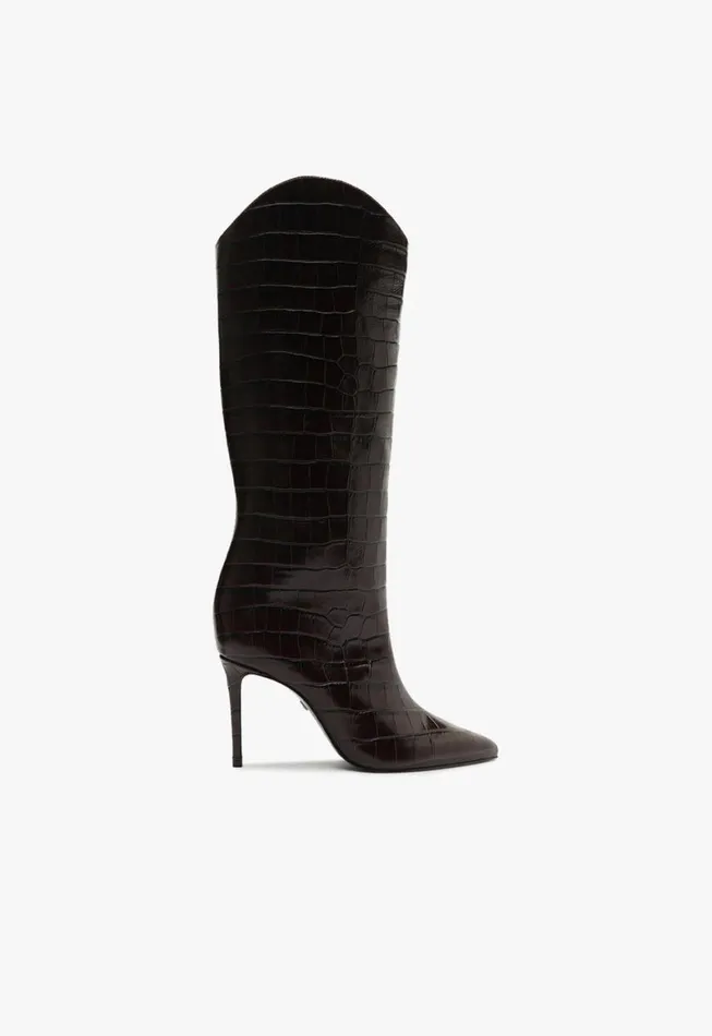 Schutz Shoes Boots Maryana Wide Boot Brown 8211 Women