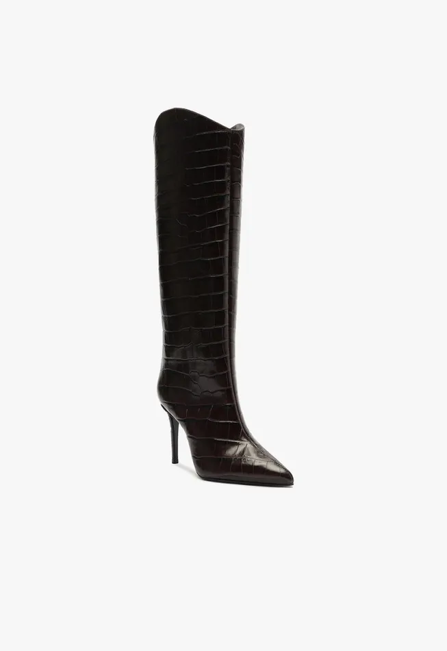 Schutz Shoes Boots Maryana Wide Boot Brown 8211 Women