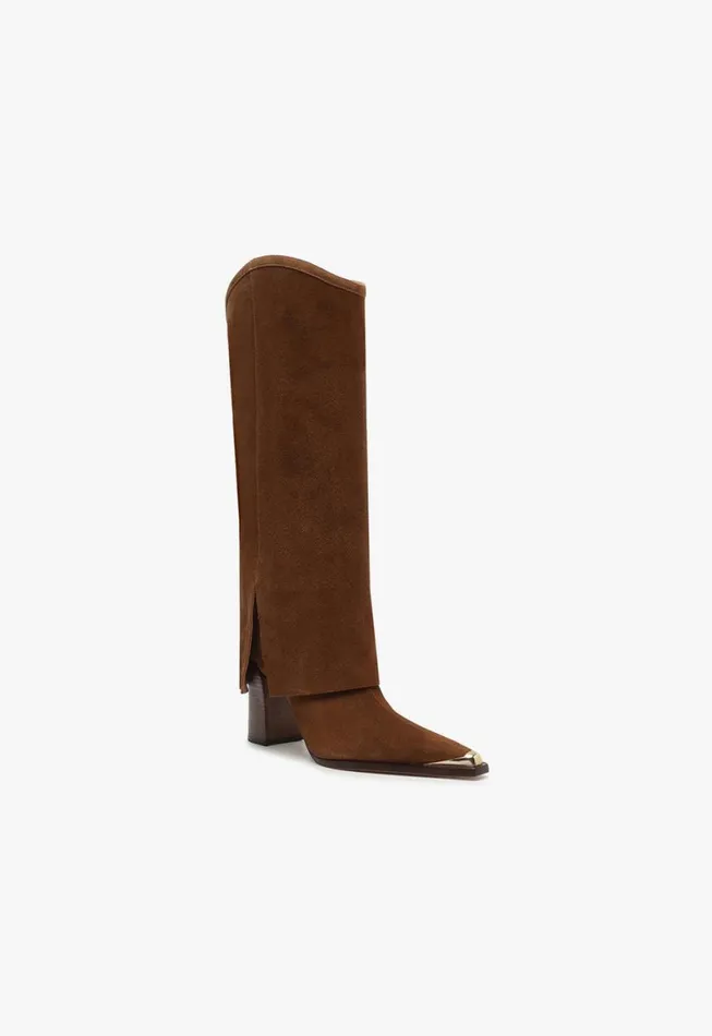 Schutz Shoes Boots Raffaela Cloak Boot Dark Caramel 8211 Women
