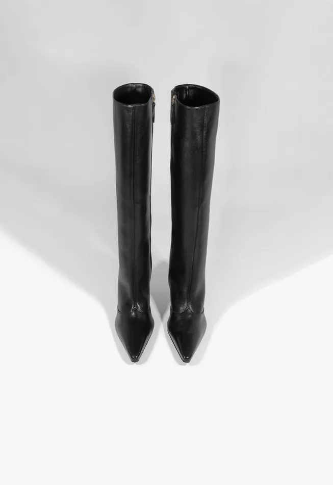 Schutz Shoes Boots Raffaela Up Stiletto Boot Black 8211 Women
