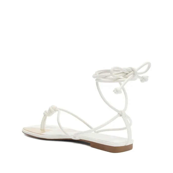 Schutz Shoes Flats Poppy Flat Sandal White 8211 Women