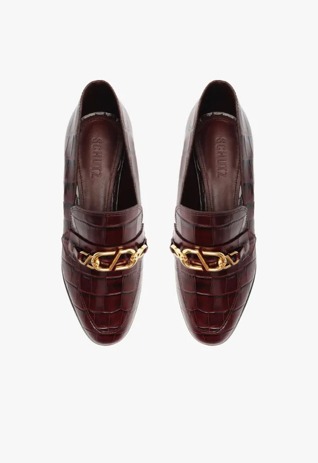 Schutz Shoes Loafers Morgan Flat Cherry Wine 8211 Women
