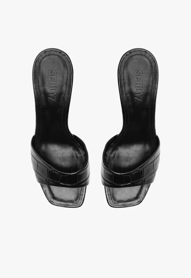 Schutz Shoes Mules Posseni Sandal Black 8211 Women