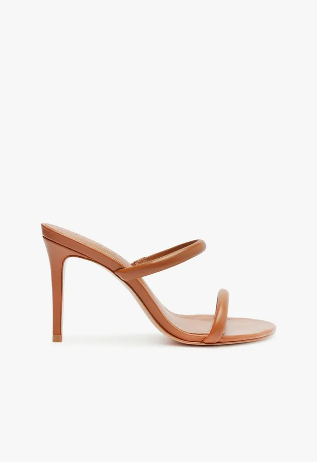 Schutz Shoes Mules Taliah Nappa Leather Sandal Honey Peach 8211 Women