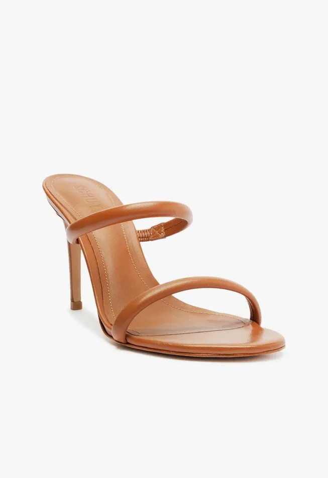 Schutz Shoes Mules Taliah Nappa Leather Sandal Honey Peach 8211 Women