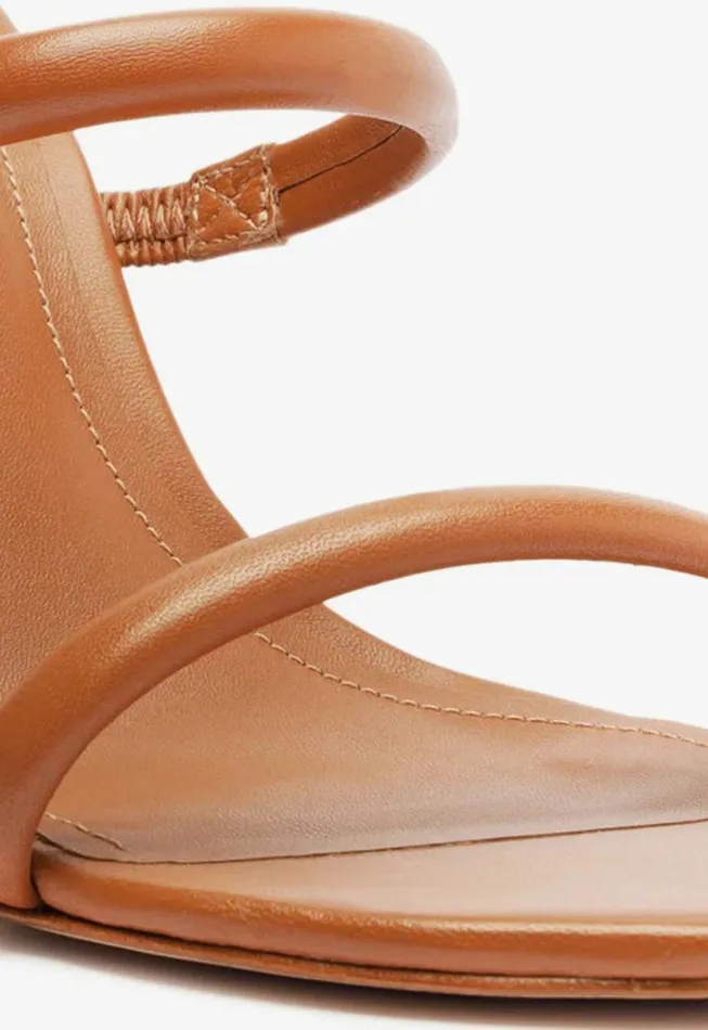 Schutz Shoes Mules Taliah Nappa Leather Sandal Honey Peach 8211 Women