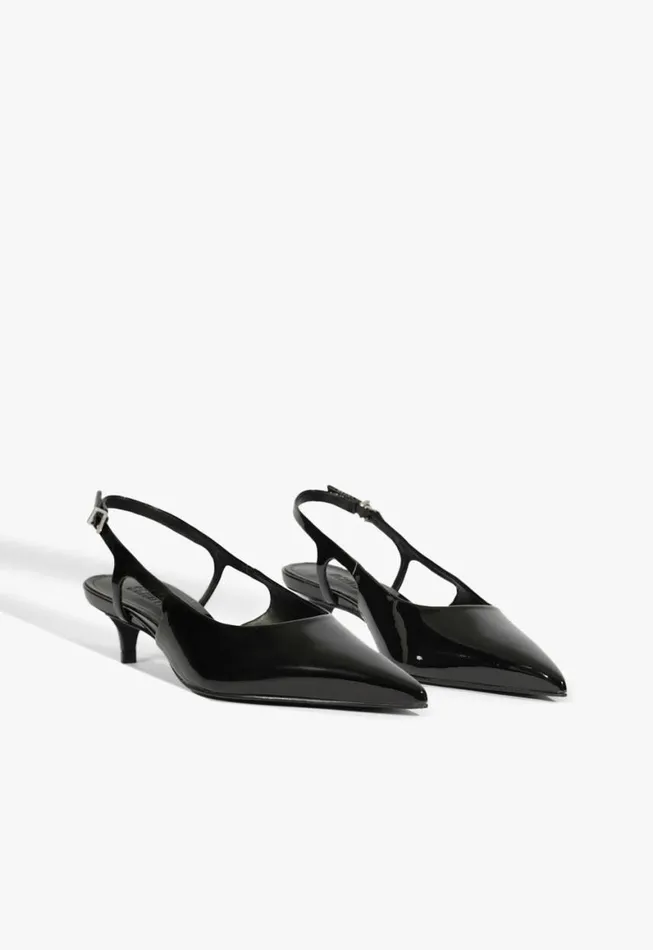 Schutz Shoes Pumps Boris Kitten Sling Pump Black 8211 Women