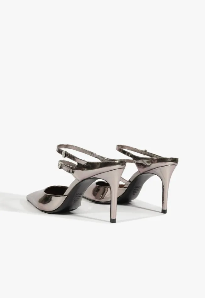 Schutz Shoes Pumps Tonya Mule Pump Silver 8211 Women