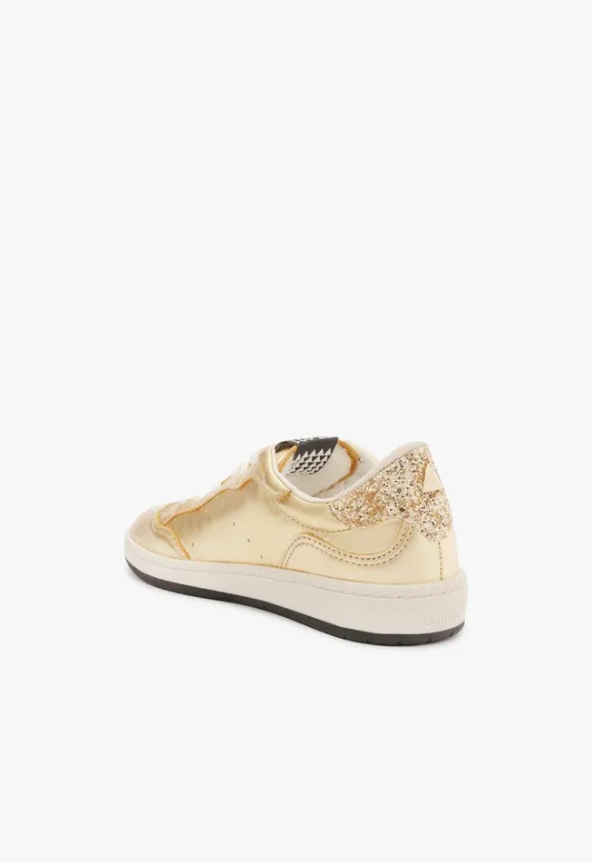 Schutz Shoes Sneakers ST001 Leather Sneaker Gold 8211 Women