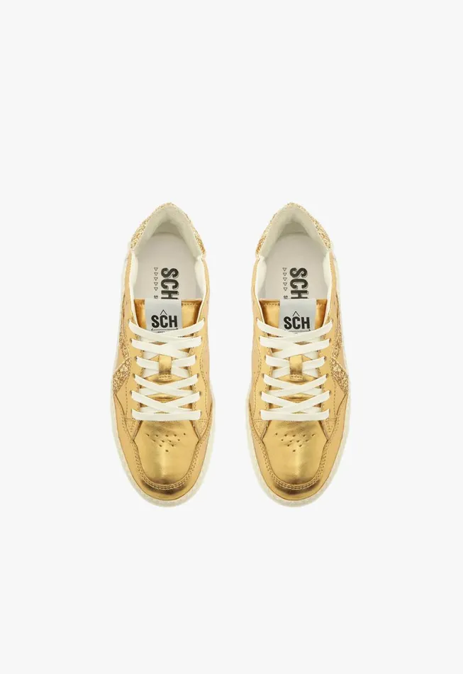 Schutz Shoes Sneakers STBOLD Leather Sneaker Gold 8211 Women