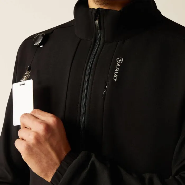 Scrubs 8211 New Men Ariat Galen Fleece Scrub Jacket Black Scrubs 8211 New Men Ariat Galen Fleece Scrub Jacket Black