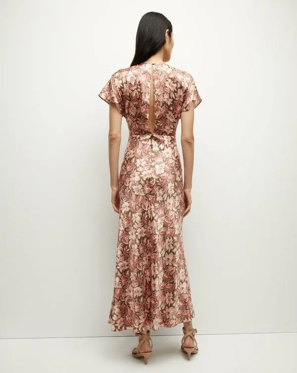 Seymour StretchSilk Dress Deep Ochre Multi Women Veronica Beard Dresses Seymour StretchSilk Dress Deep Ochre Multi Women Veronica Beard Dresses
