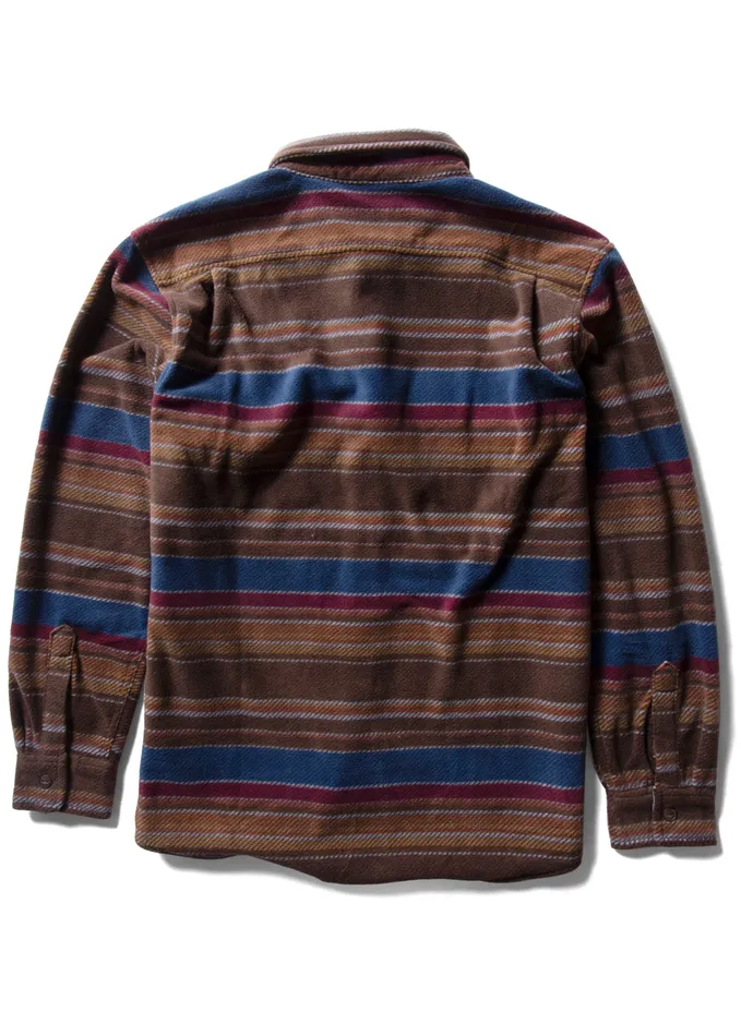 Shirts and Flannels Men EcoZy Ls Polar Flannel Chocolate Vissla Shirts and Flannels Men EcoZy Ls Polar Flannel Chocolate Vissla