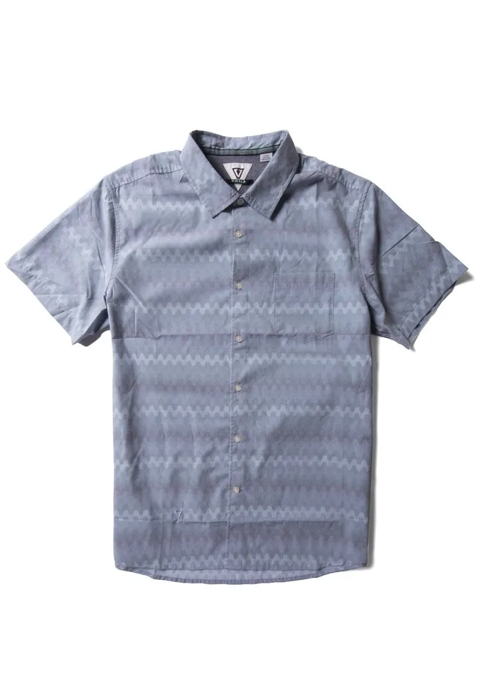 Shirts and Flannels Wago Eco Ss Shirt Storm Blue 8211 Vissla Men