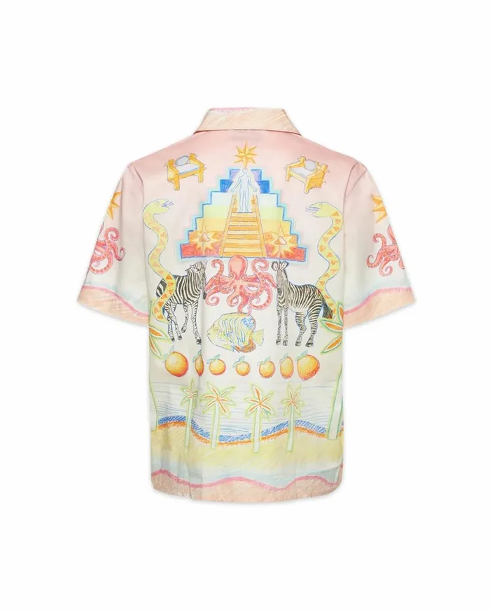 Shirts Men Casablanca Paris L039Arbre De Vie Shirt Shirts Men Casablanca Paris L039Arbre De Vie Shirt