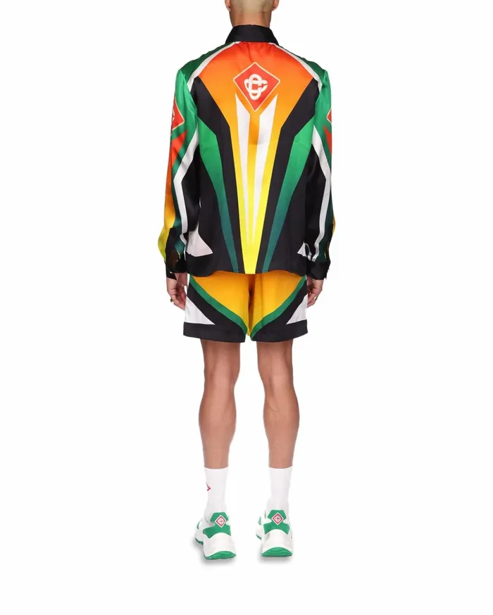 Shirts MenWomen Casablanca Paris Casa Moto Sport Silk Shirt Shirts MenWomen Casablanca Paris Casa Moto Sport Silk Shirt