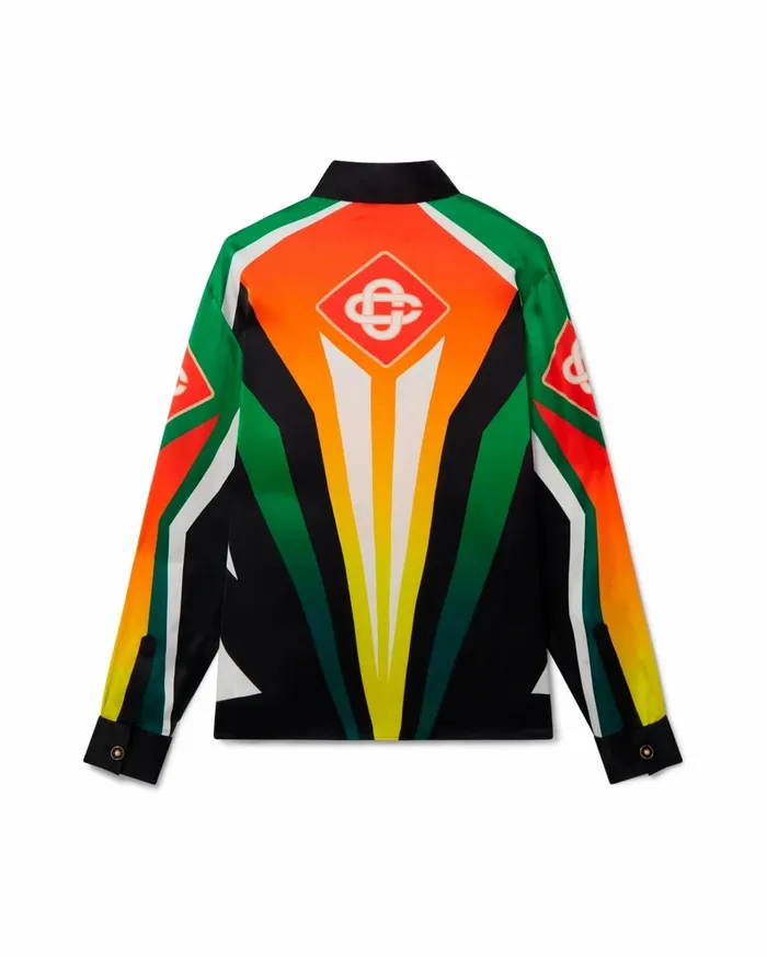 Shirts MenWomen Casablanca Paris Casa Moto Sport Silk Shirt Shirts MenWomen Casablanca Paris Casa Moto Sport Silk Shirt