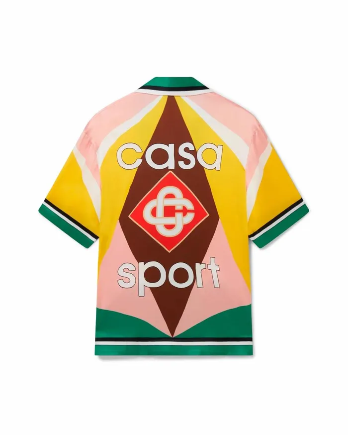 Shirts MenWomen Casablanca Paris Casa Sport Silk Shirt