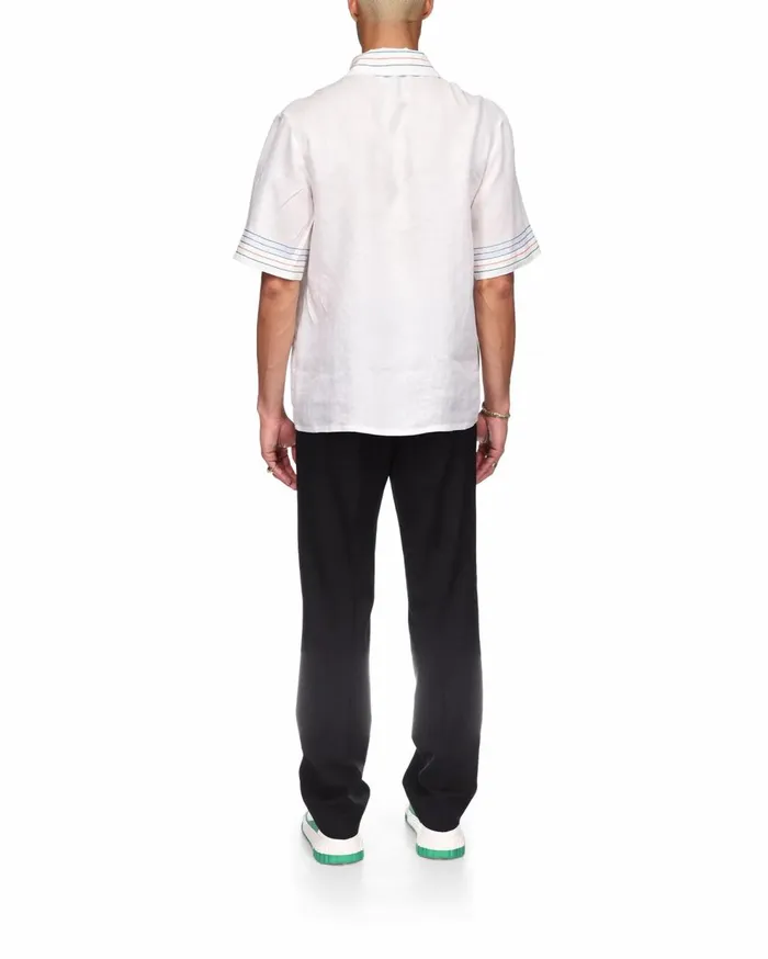 Shirts MenWomen Casablanca Paris Le Fil De La Musique Linen Shirt