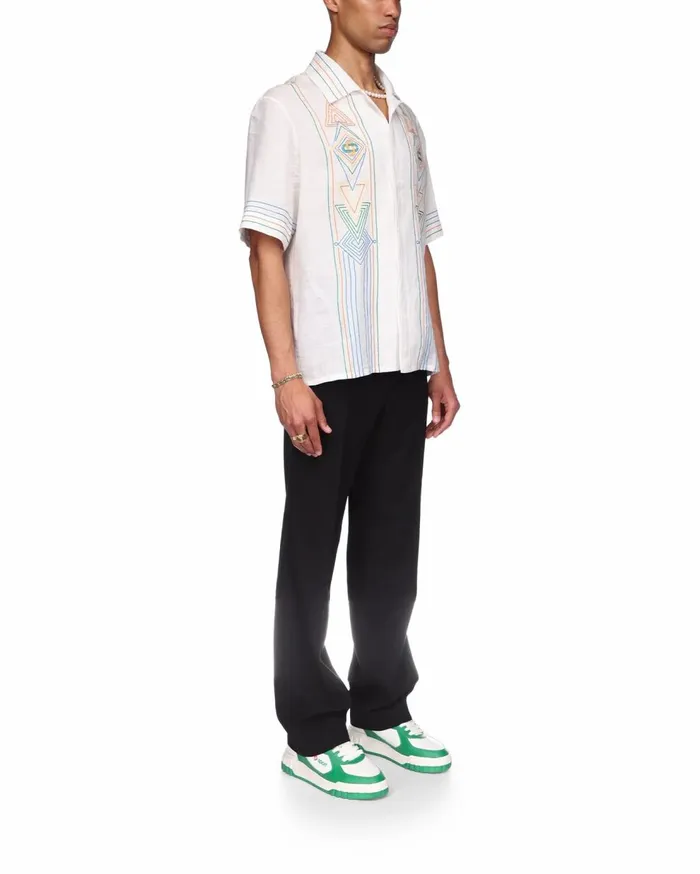 Shirts MenWomen Casablanca Paris Le Fil De La Musique Linen Shirt
