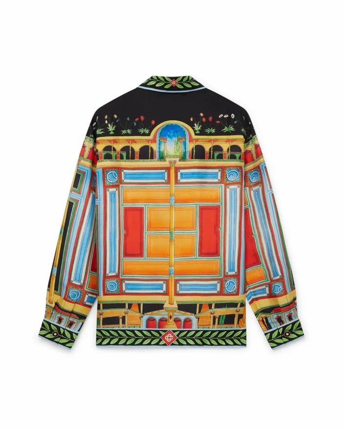 Shirts MenWomen Casablanca Paris Le Palais En Fleur Silk Shirt