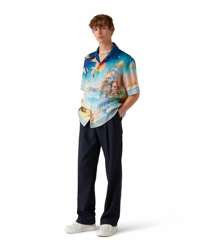 Shirts MenWomen Casablanca Paris Le Plongeon Silk Shirt Shirts MenWomen Casablanca Paris Le Plongeon Silk Shirt